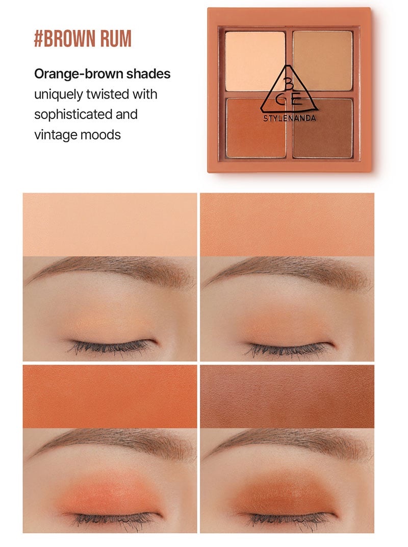 Bảng Phấn Mắt 3Ce 4 ô Mini Multi Eye Color Palette #Side By Side