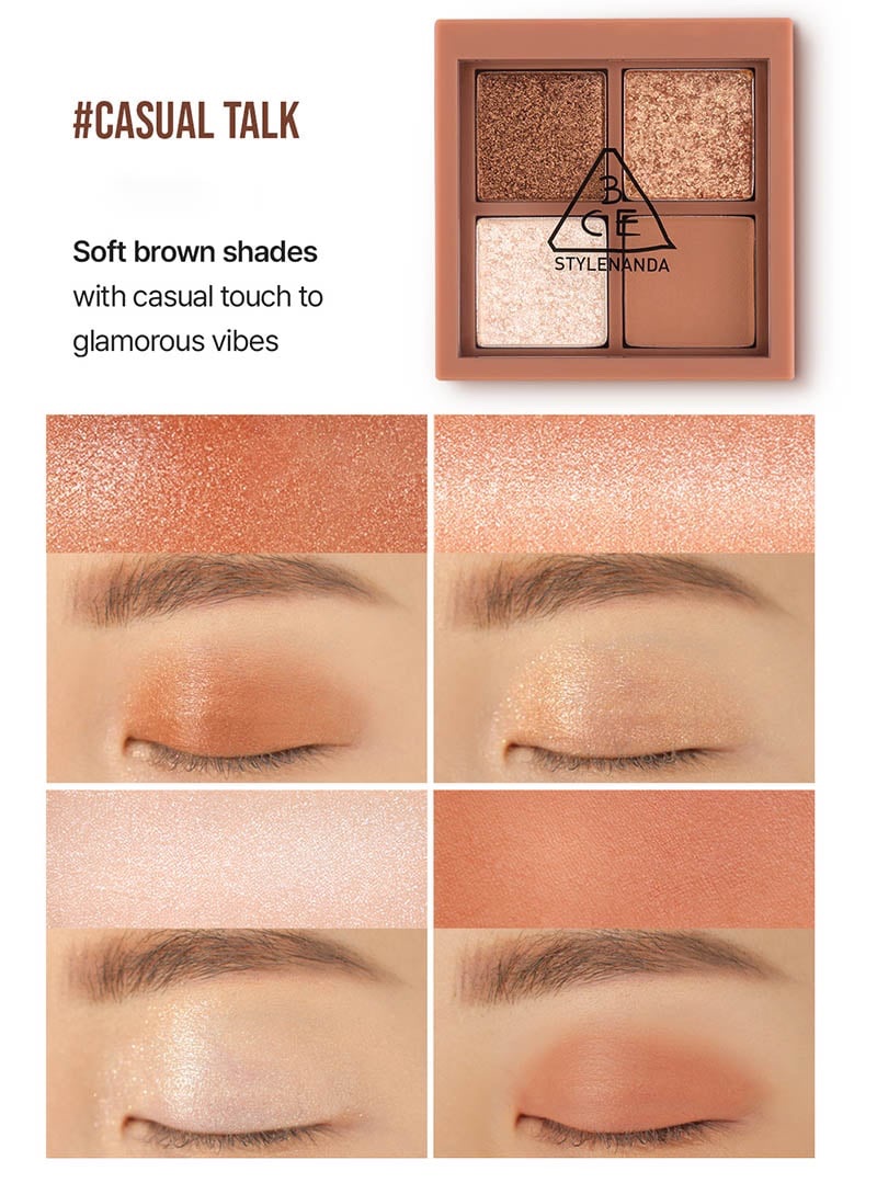Bảng Phấn Mắt 3Ce 4 ô Mini Multi Eye Color Palette #Side By Side