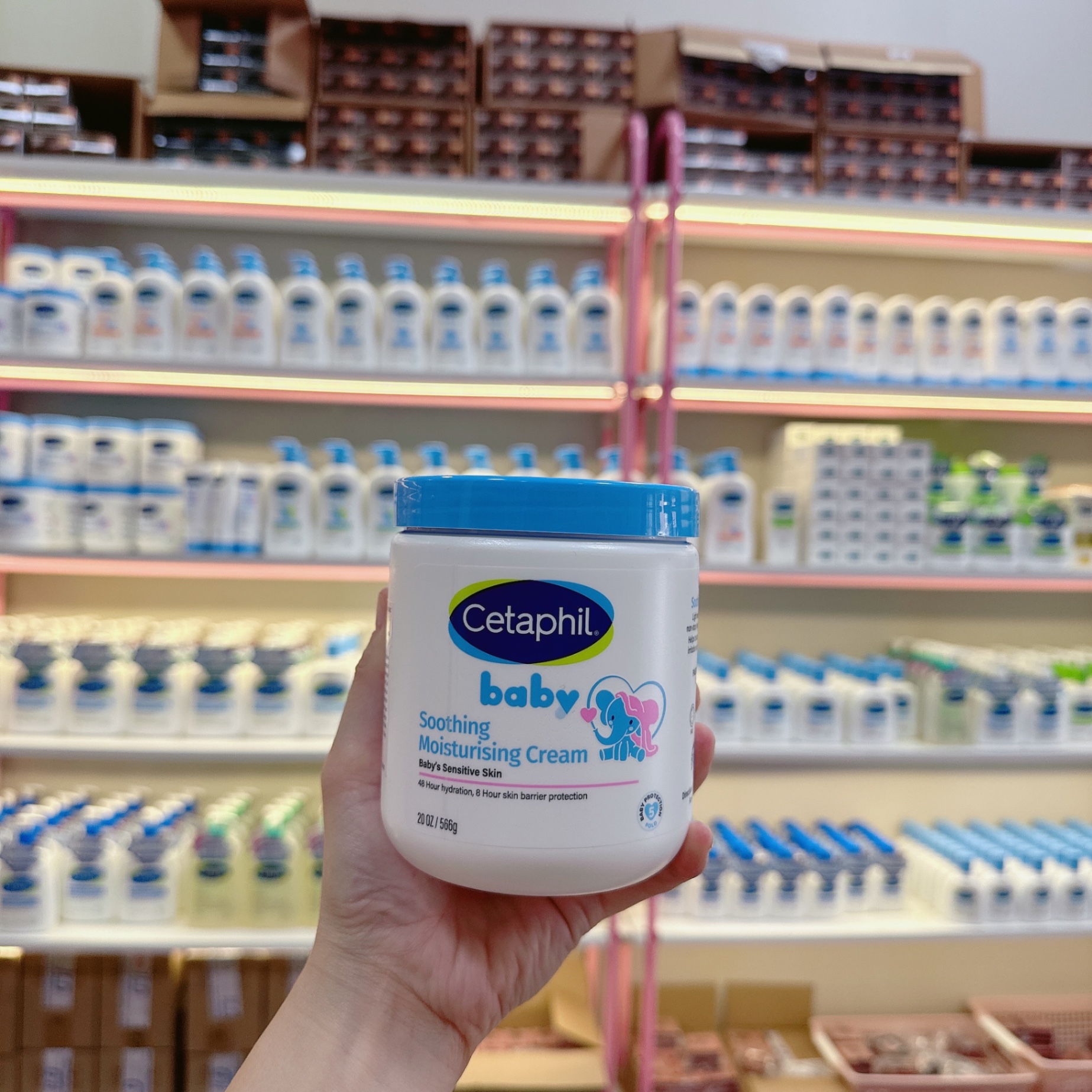 Kem dưỡng ẩm và làm dịu da bé CETAPHIL BABY SOOTHING MOISTURISING CREAM 566g