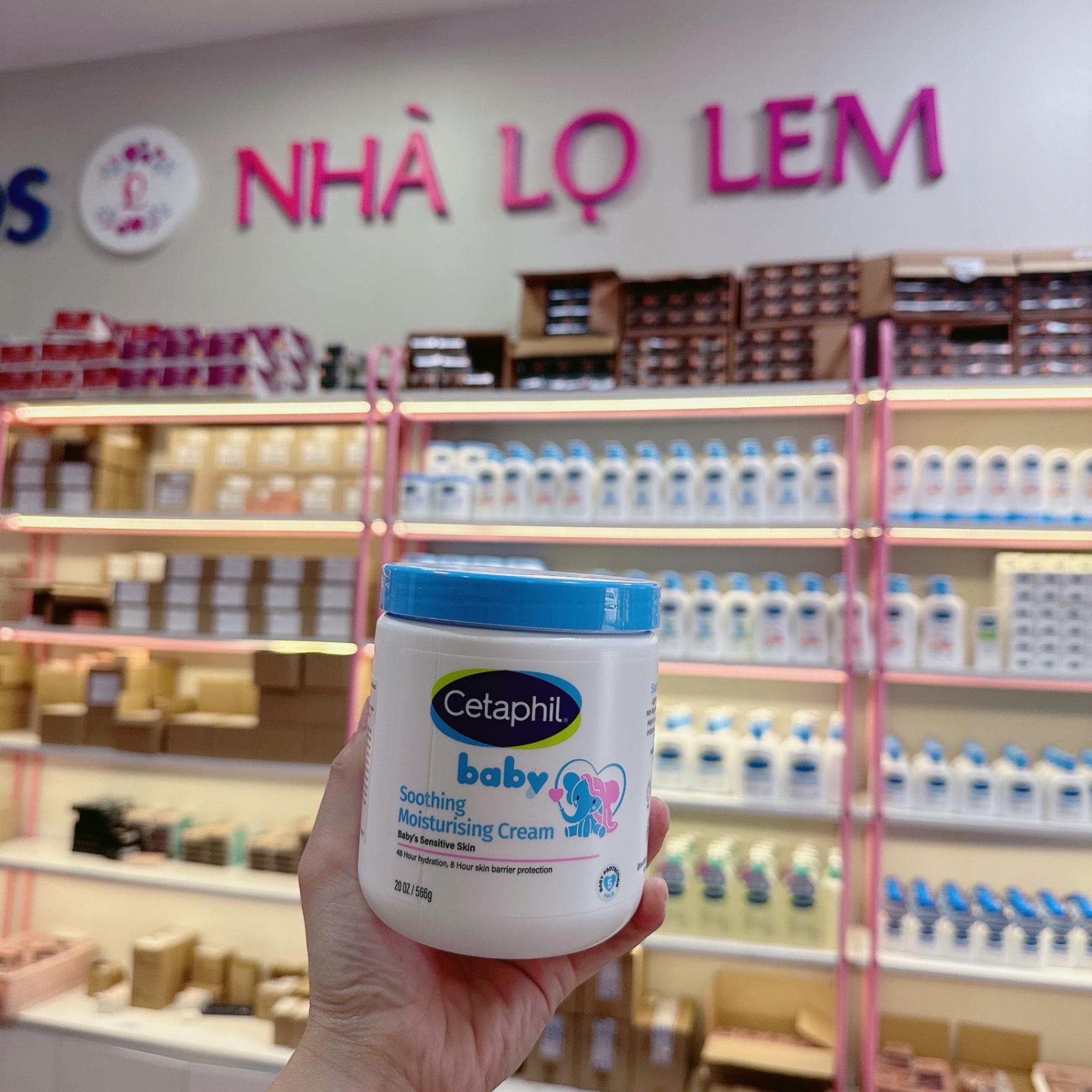 Kem dưỡng ẩm và làm dịu da bé CETAPHIL BABY SOOTHING MOISTURISING CREAM 566g