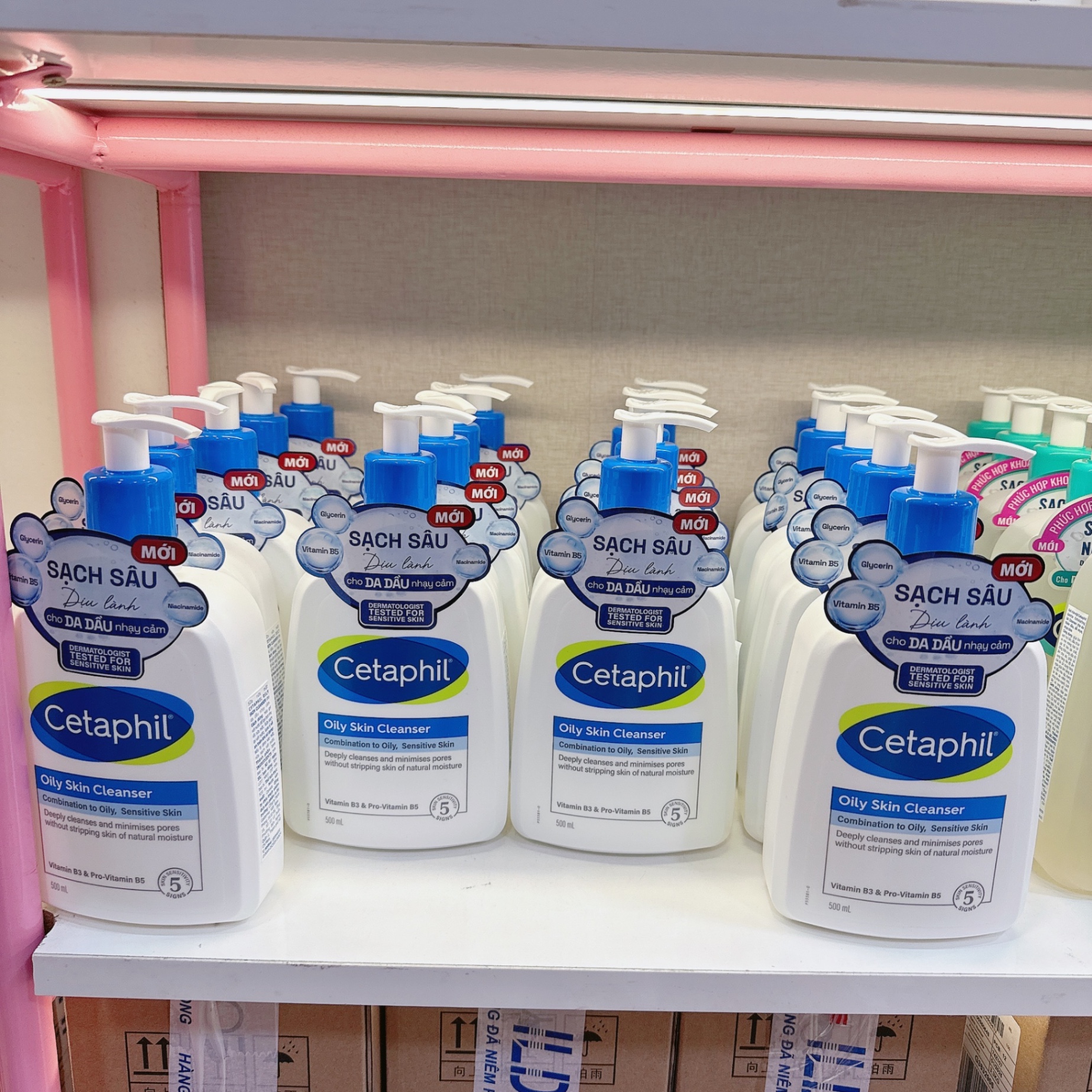 Sữa rửa mặt CETAPHIL OILY SKIN CLEANSER combination to Oily, Sensitive skin cho da dầu nhạy cảm 500ml