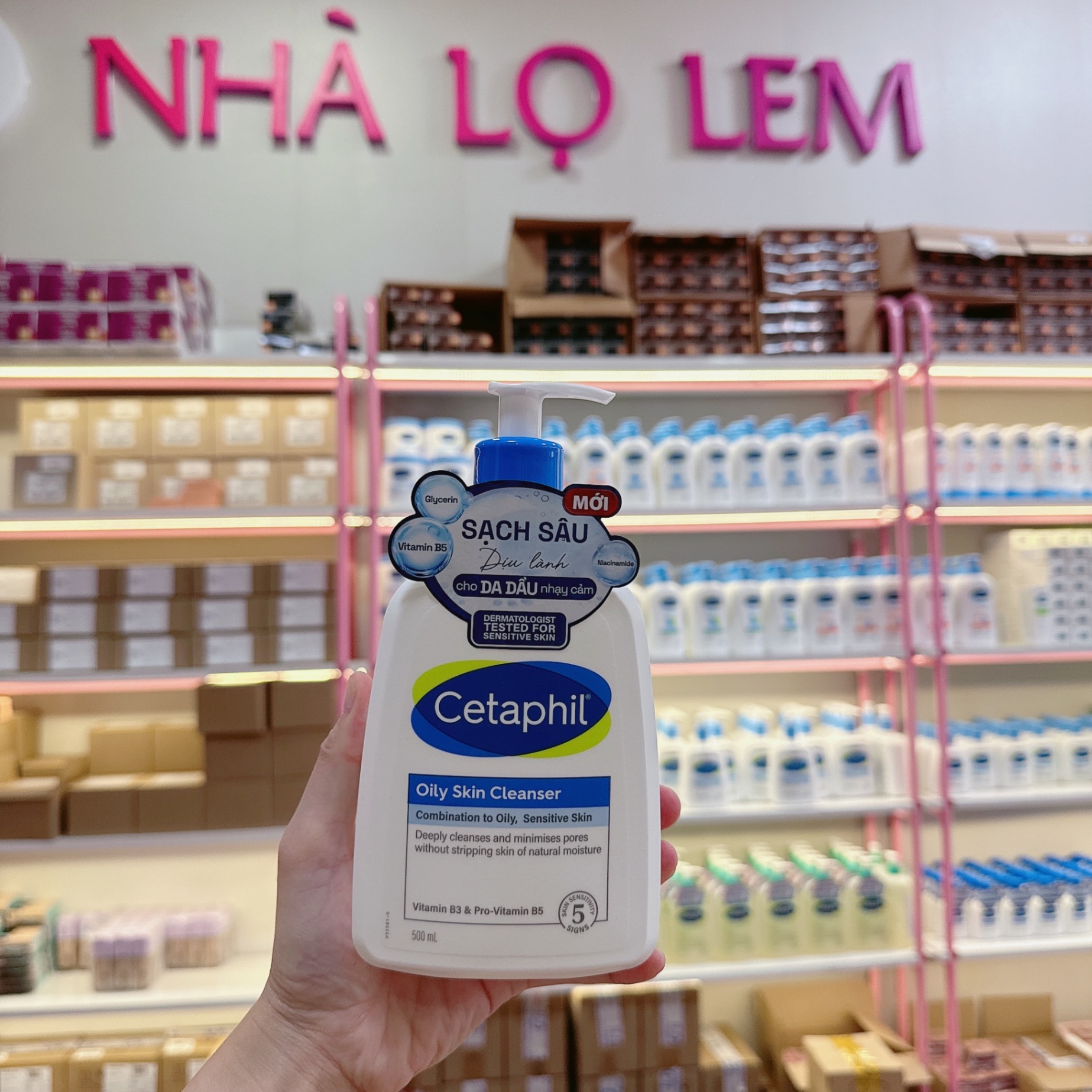 Sữa rửa mặt CETAPHIL OILY SKIN CLEANSER combination to Oily, Sensitive skin cho da dầu nhạy cảm 500ml