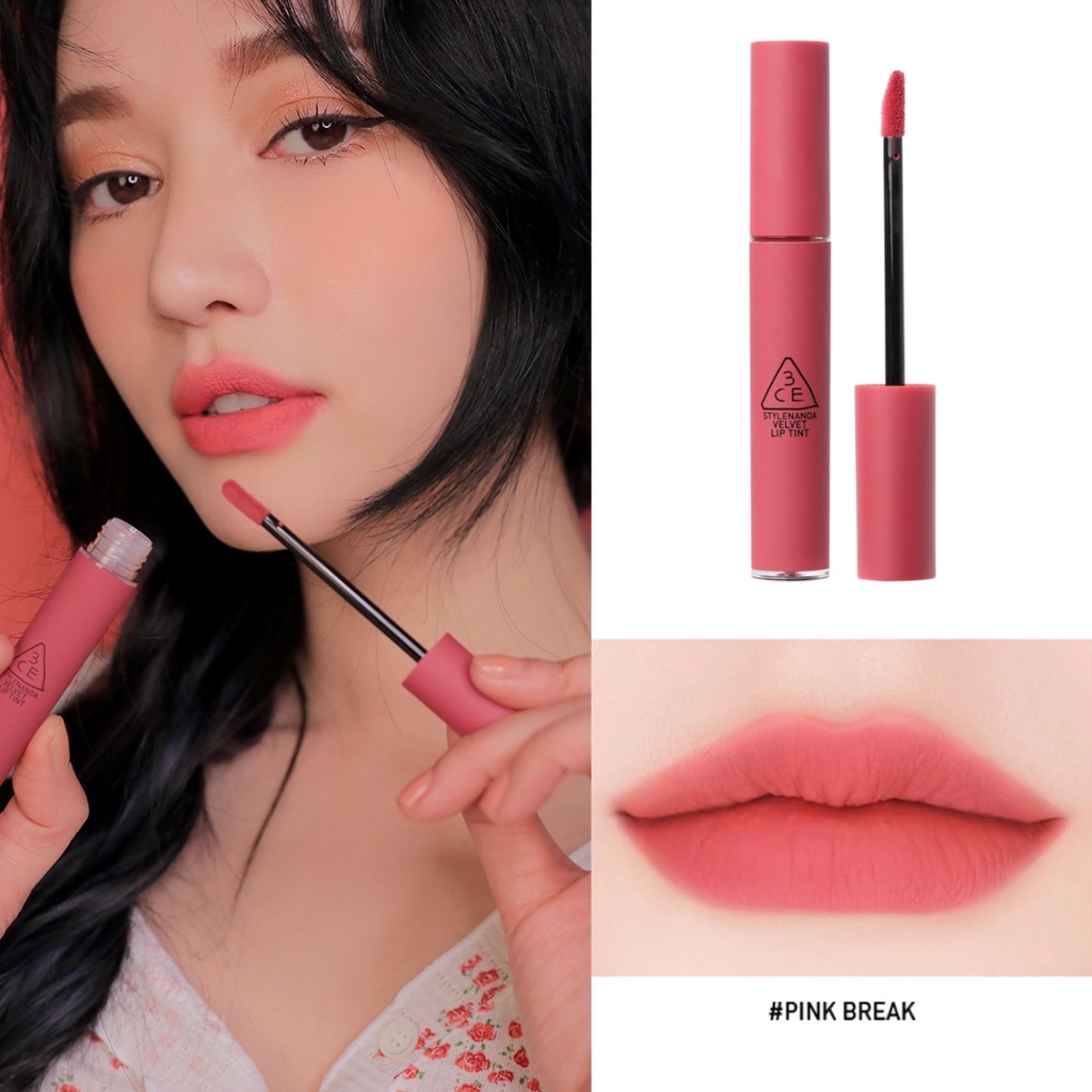 Son Kem Lì 3CE Velvet Lip Tint 4g #Pink Break