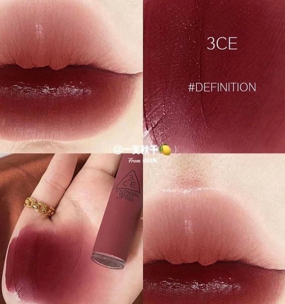 Son Kem Lì 3CE Velvet Lip Tint 4g #Definition