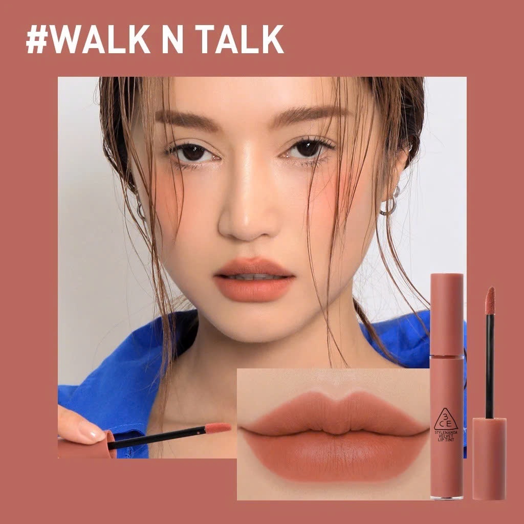 Son Kem Lì 3CE Velvet Lip Tint 4g #Walk N Talk