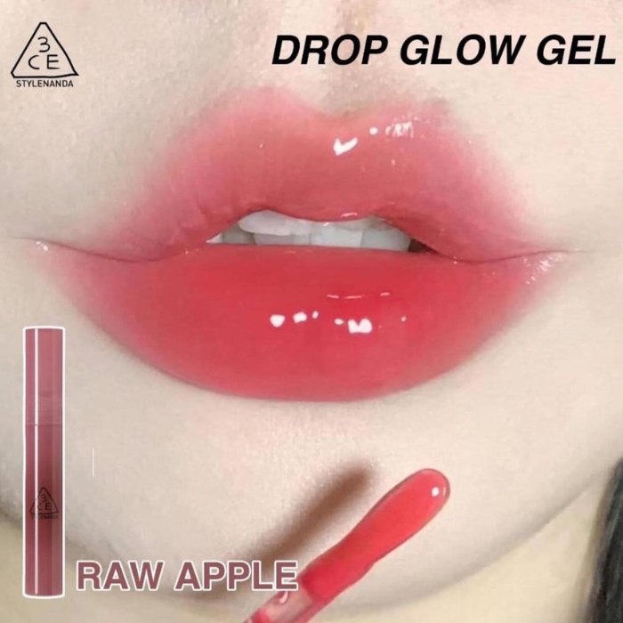 Son Bóng Dạng Gel 3CE Drop Glow Gel #Raw Apple