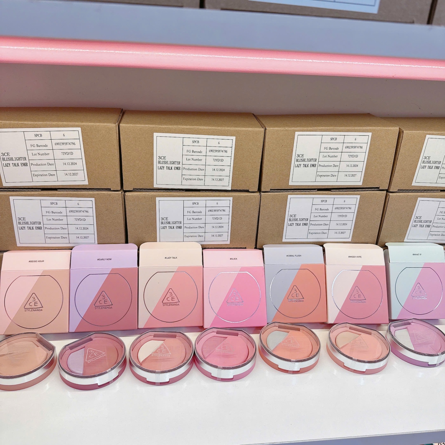 Phấn Má Hồng và Highlighter 3CE Blushlighter #Middy Hype