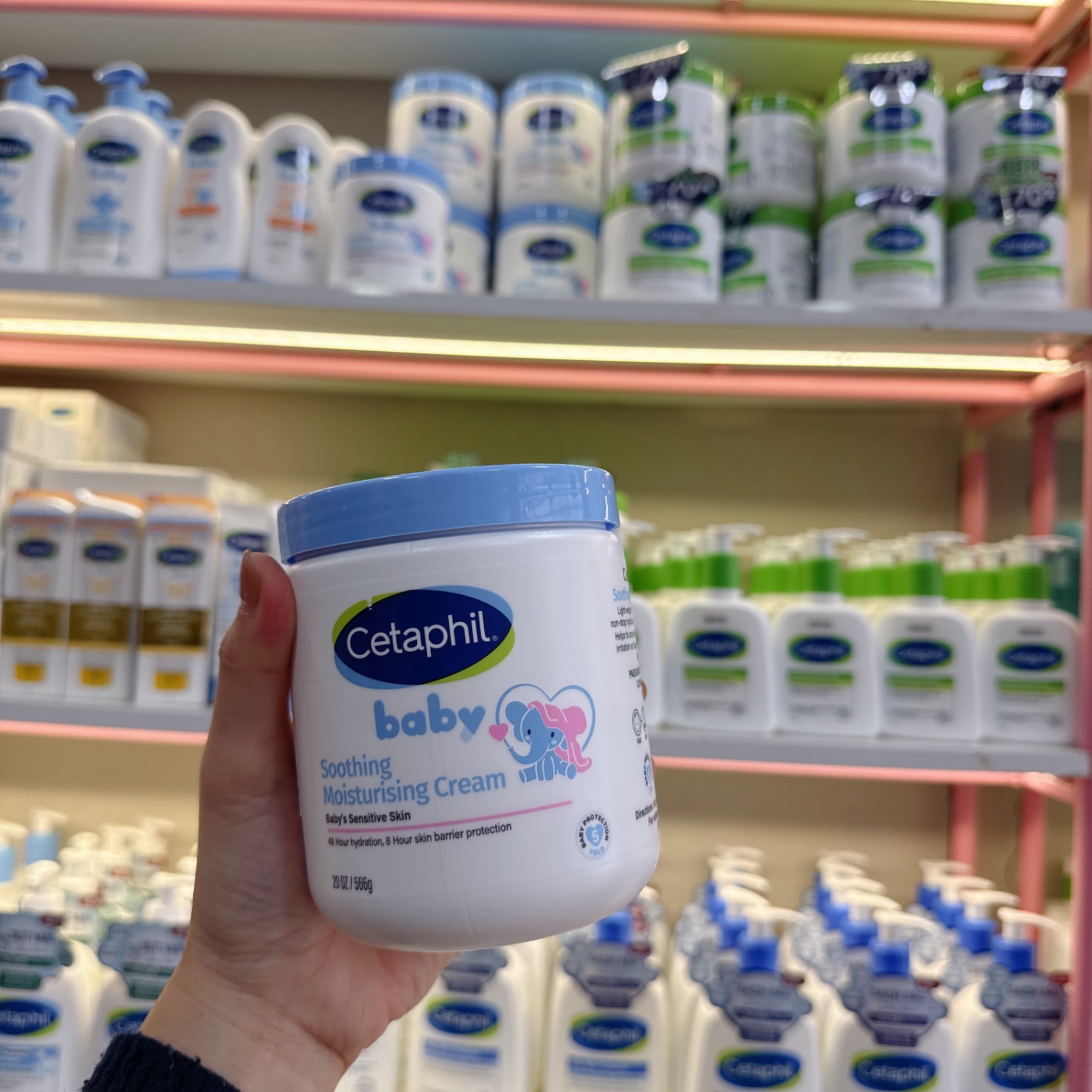 Kem dưỡng ẩm và làm dịu da bé CETAPHIL BABY SOOTHING MOISTURISING CREAM 566g