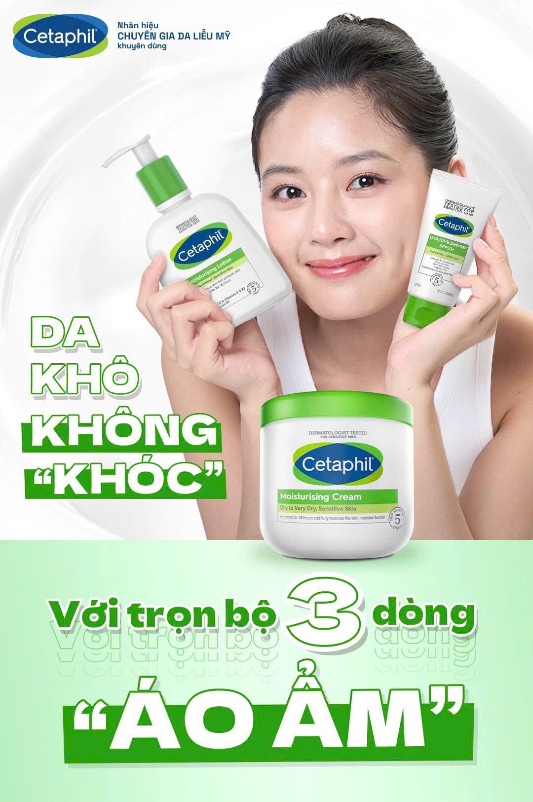 Kem dưỡng ẩm CETAPHIL MOISTURISING CREAM dry to very dry, Sensitive skin cho da khô đến rất khô, nhạy cảm 237ml
