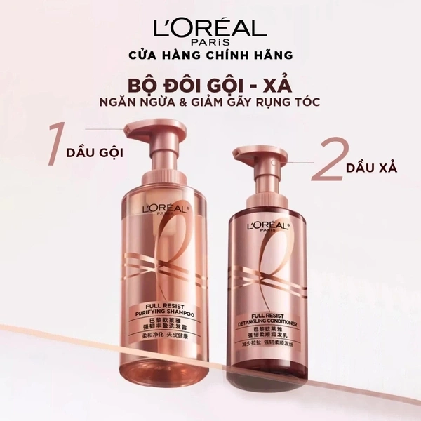 Gội Loreal Giảm Gãy Rụng 400ml (Hồng)