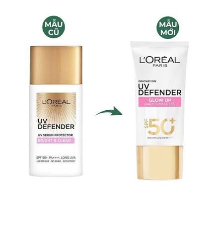 Kem Chống Nắng L'Oreal Glow Up Daily Sunscreen - Vạch Hồng