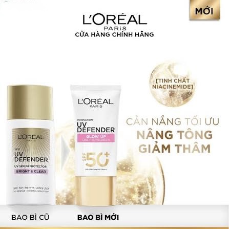 Kem Chống Nắng L'Oreal Glow Up Daily Sunscreen - Vạch Hồng