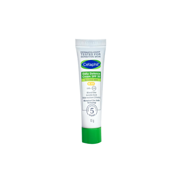Kem Chống nắng Cetaphil Daily Defence Cream SPF50 ( Da Thiên Dầu Nhạy Cảm) 10g