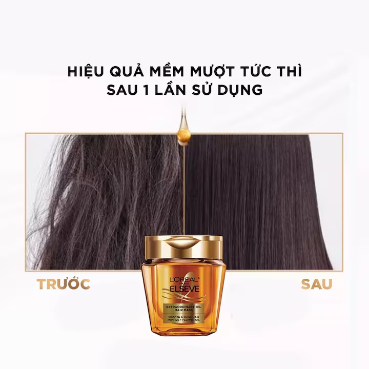 Kem Ủ Tóc L'Oreal Paris Extraordinary Oil Mask 250ml - Vỏ Vàng