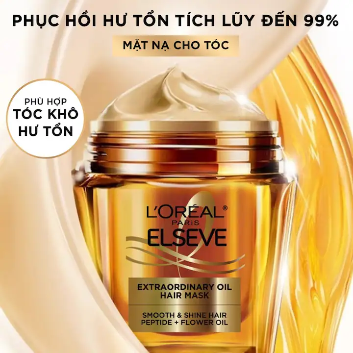 Kem Ủ Tóc L'Oreal Paris Extraordinary Oil Mask 250ml - Vỏ Vàng