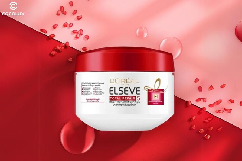 Kem Ủ Tóc Phục Hồi Hư Tổn L'Oreal Elseve Total Repair 5 Filler Repairing Mask # Nắp Đỏ