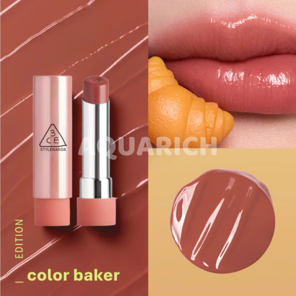 Son Dưỡng 3CE Glazy Lip Glow #40 Baked Peach