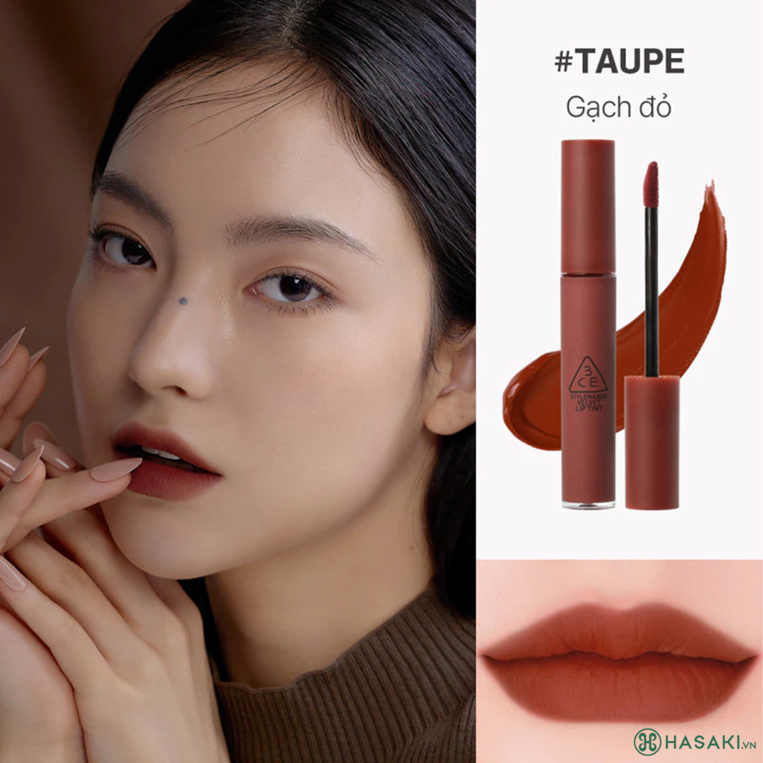 Son Kem Lì 3CE Velvet Lip Tint 4g #Taupe