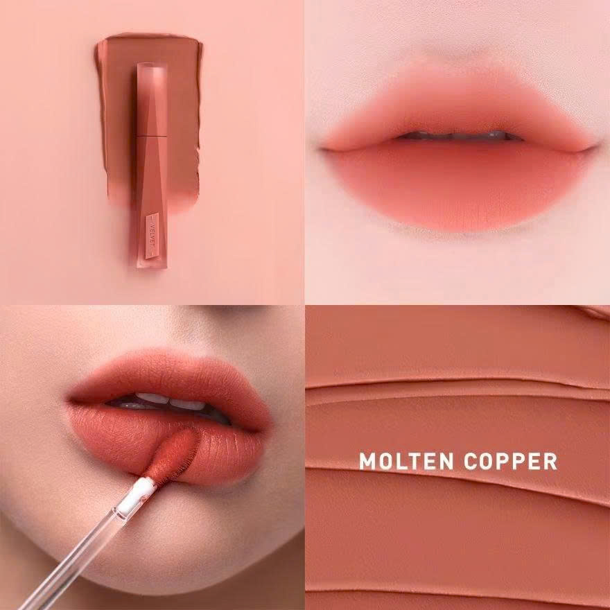 Son Kem Lì 3CE Velvet Lip Tint Plush # 24 Molten Copper