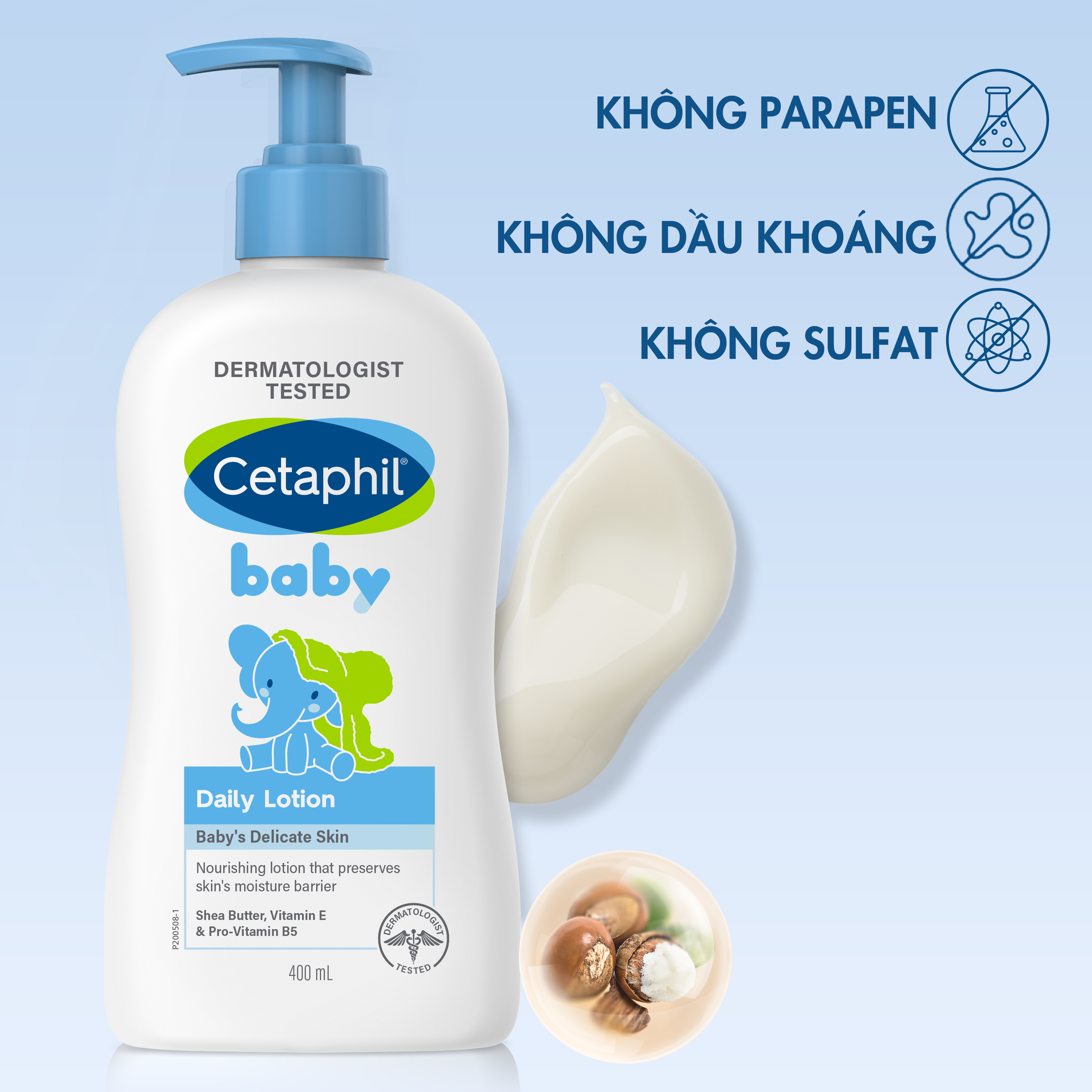Sữa dưỡng ẩm dịu lành cho bé CETAPHIL BABY DAILY LOTION 400ml
