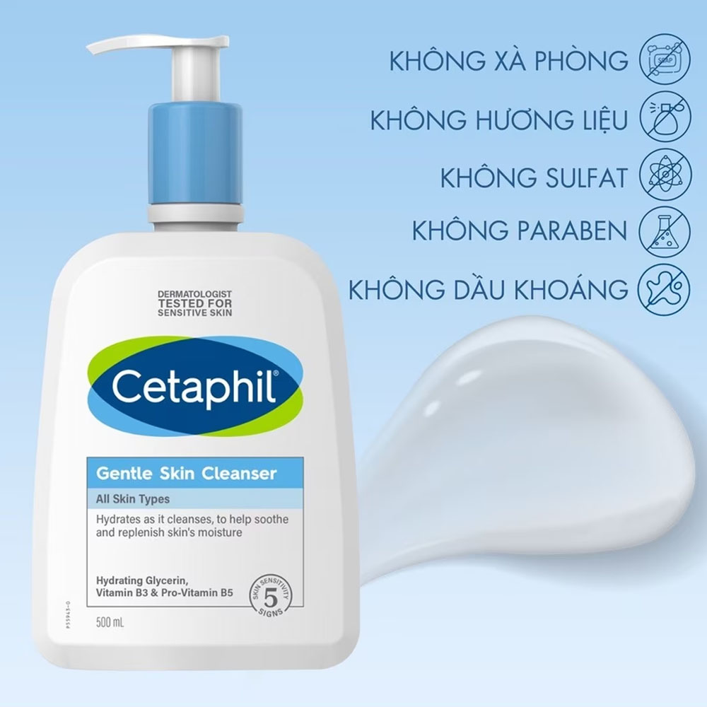 Sữa Rửa Mặt Cetaphil Gentle Skin 500ml