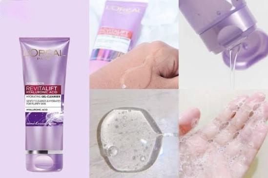 Sữa Rửa Mặt L'Oreal Revitalift Hyaluaronic Acid 100ml - Vỏ Tím