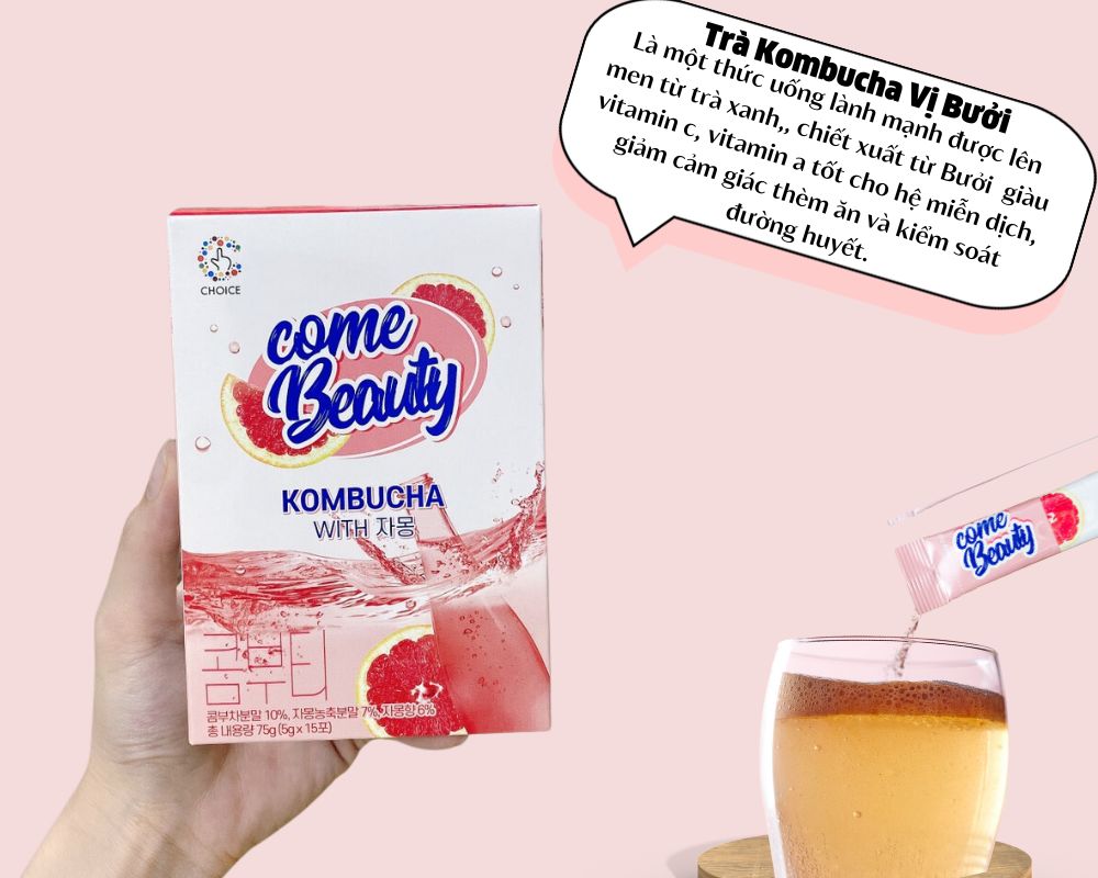 Trà KOMBUCHA vị bưởi