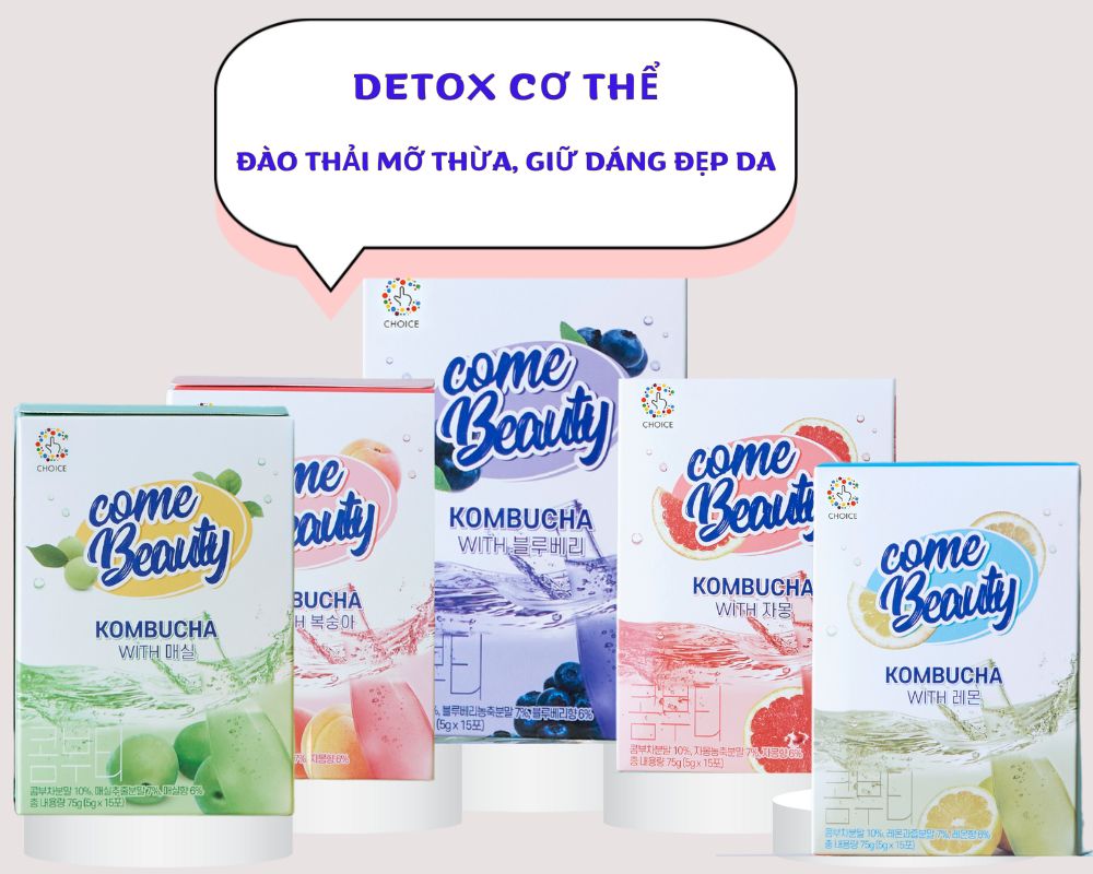 các hương vị trà Kombucha