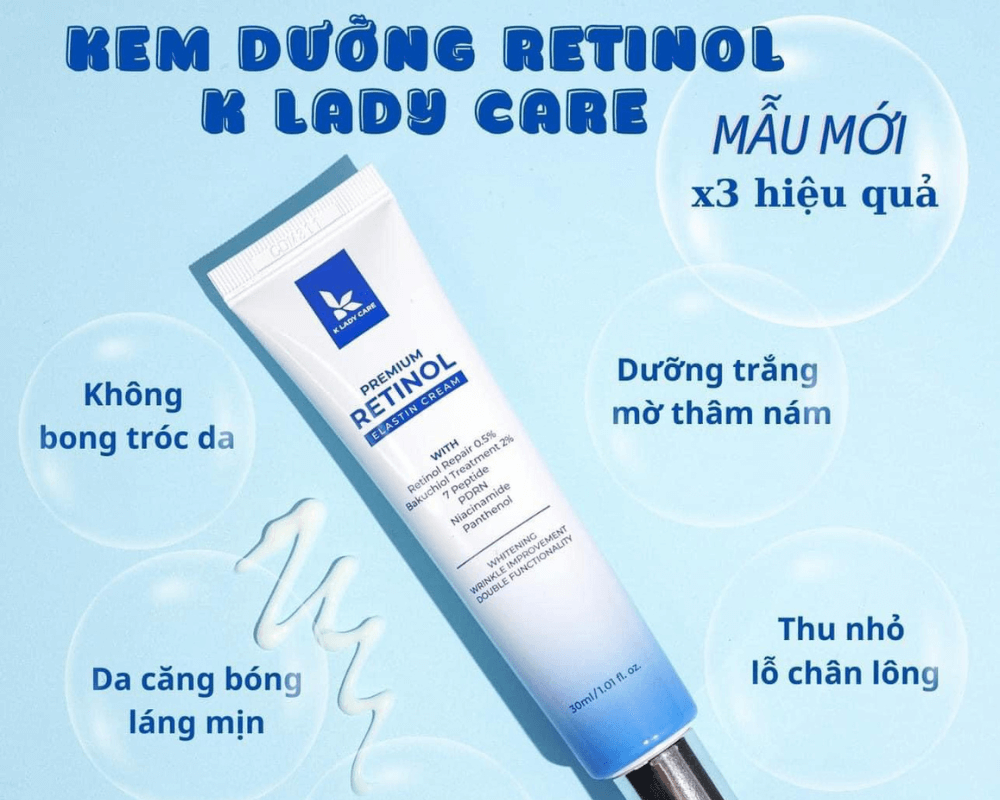 công dụng của kem dưỡng PREMIUM RETINOL K LADY