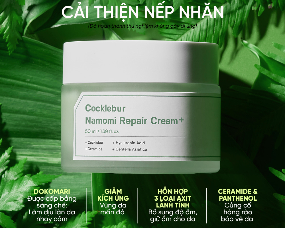 KEM DƯỠNG PHỤC HỒI SUNGBOON REPAIR CREAM PLUS 50ML - MÀU XANH