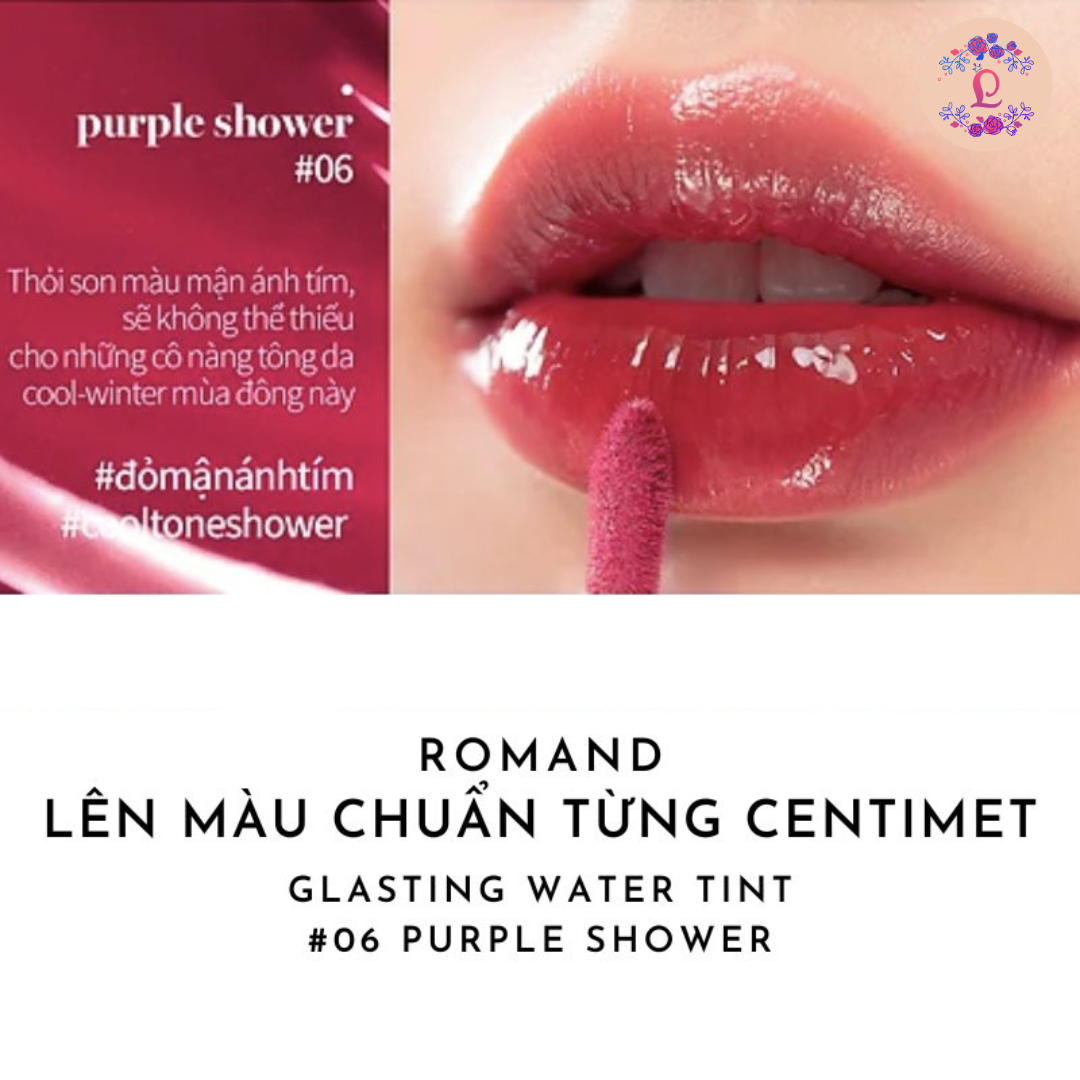 son romand glasting water tint màu 06 purple shower đỏ tím