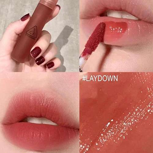 son kem 3ce blur water tint LayDown: Màu hồng đào nude