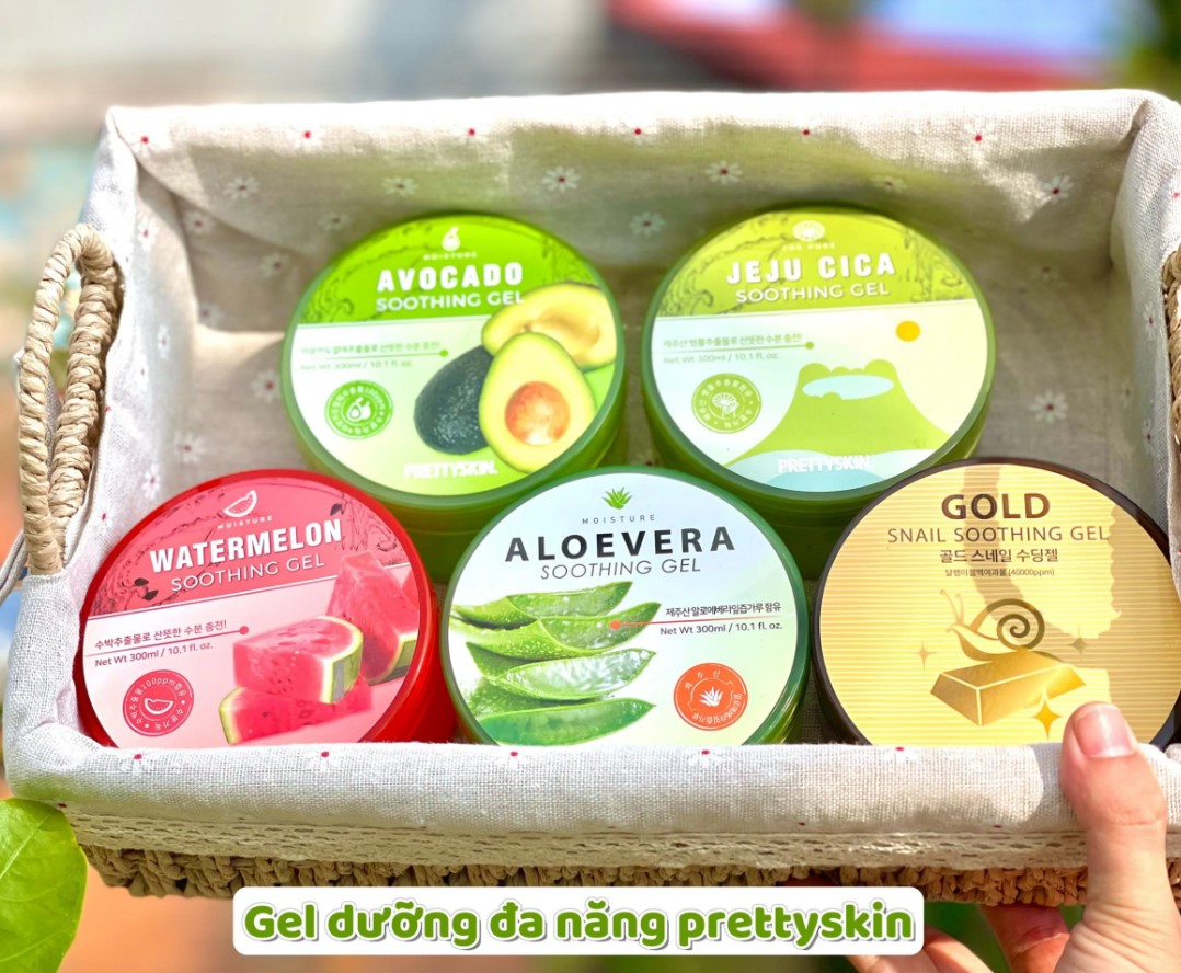 các loại Gel Dưỡng Da Đa Năng Prettyskin