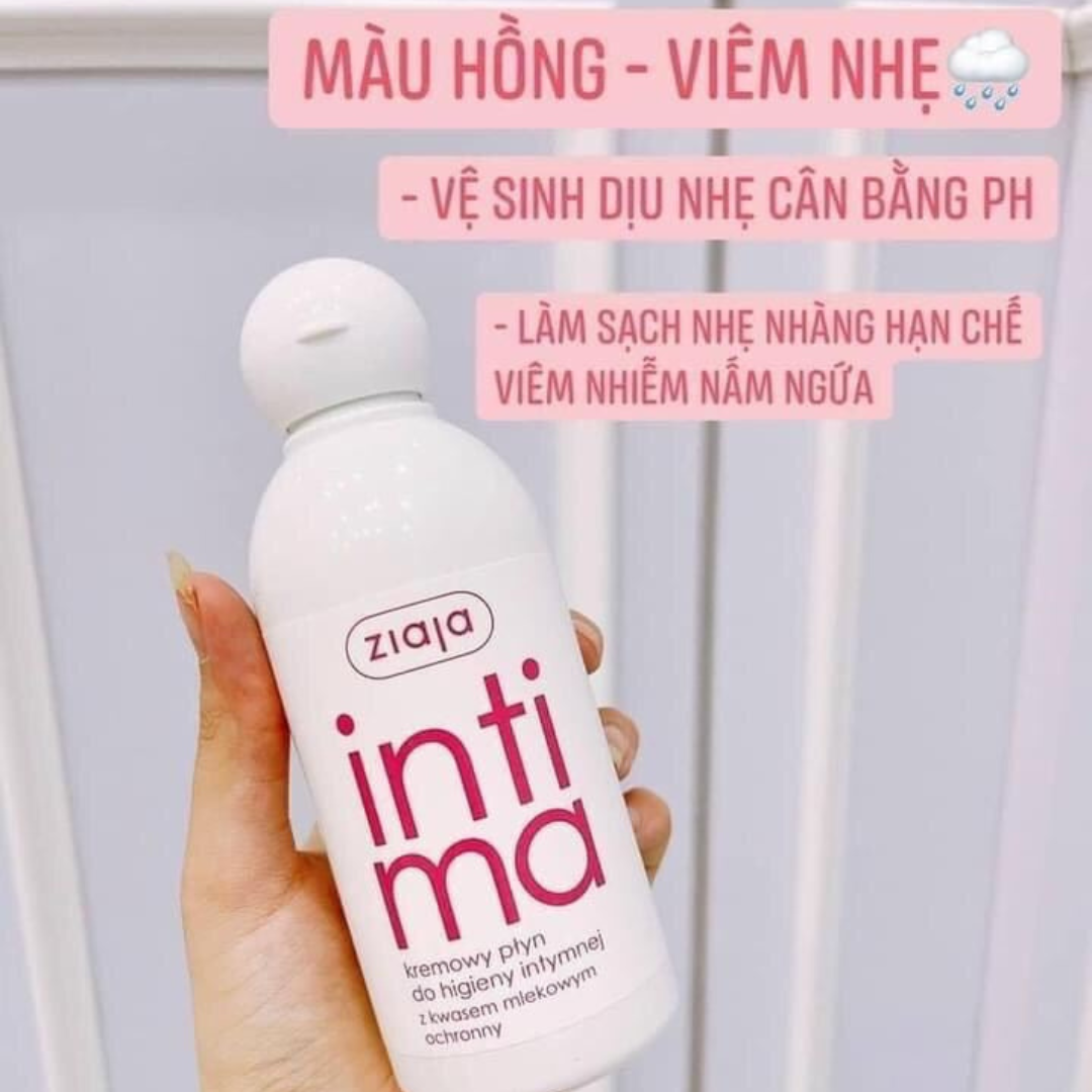 Dung dịch vệ sinh Intima Ziaja màu hồng