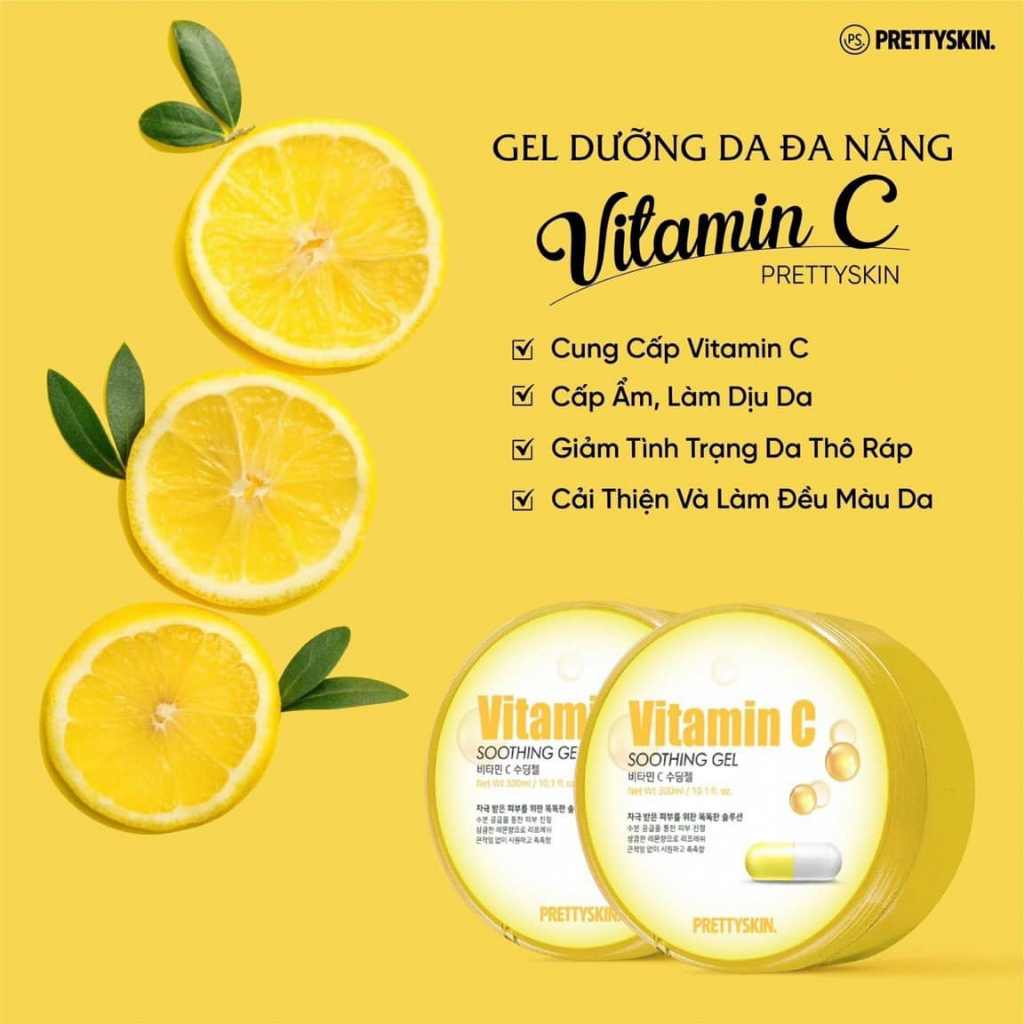 Gel dưỡng đa năng vitamin C Pretty Skin Soothing Gel