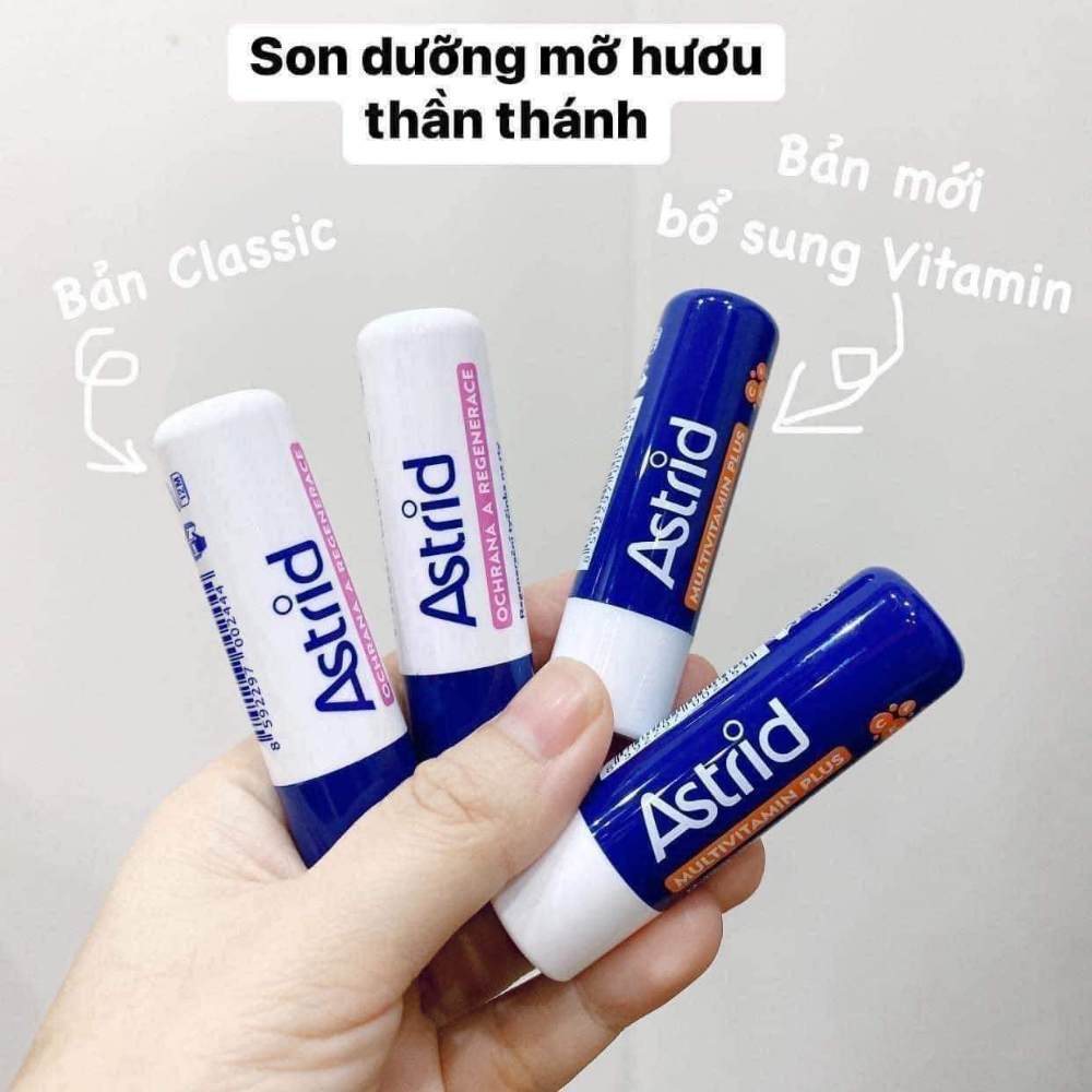 SON DƯỠNG MÔI ASTRID MỠ HƯƠU FULLSIZE MÀU XANH - BỔ SUNG VITAMIN E