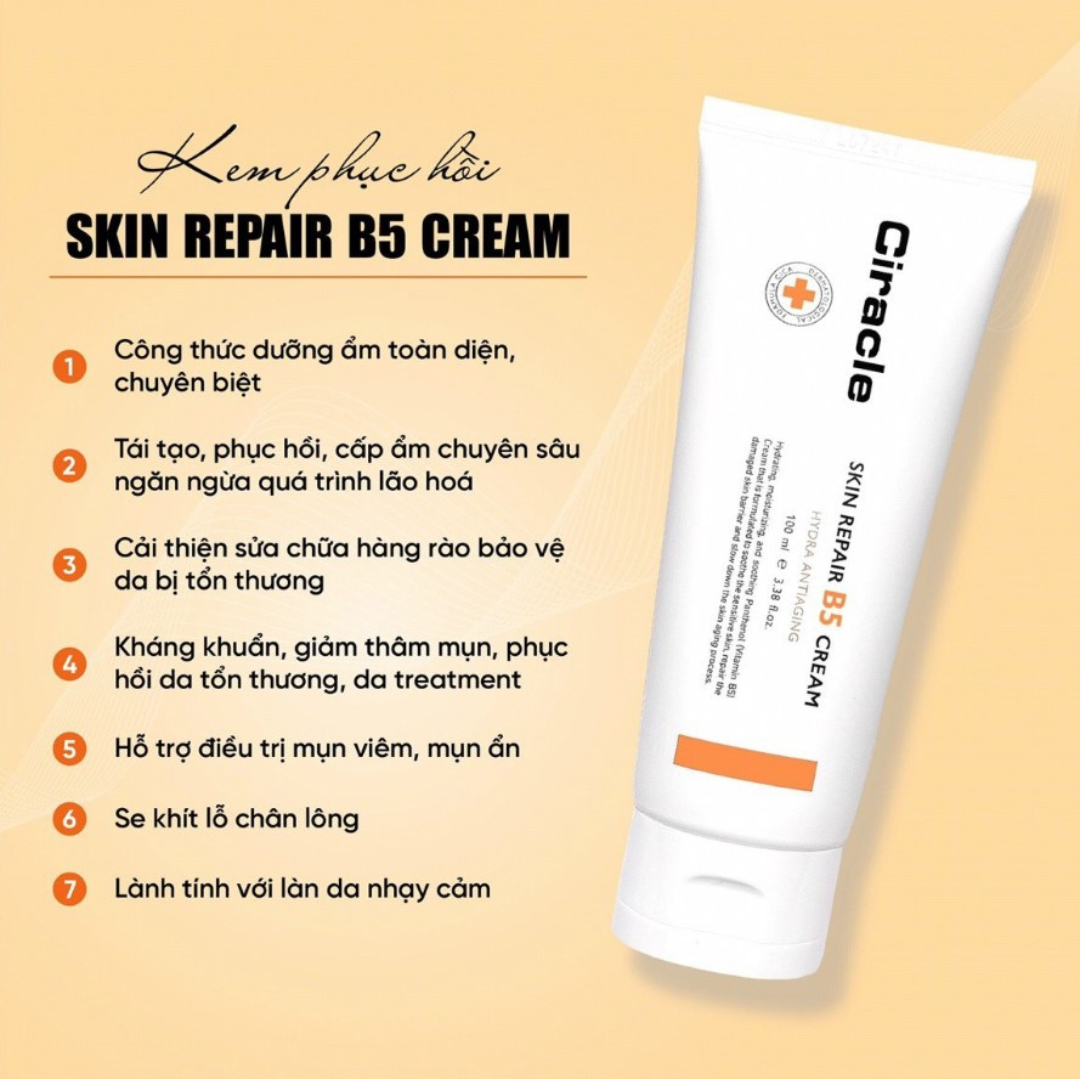 Kem phục hồi Ciracle Skin Repair B5 Cream 100ml