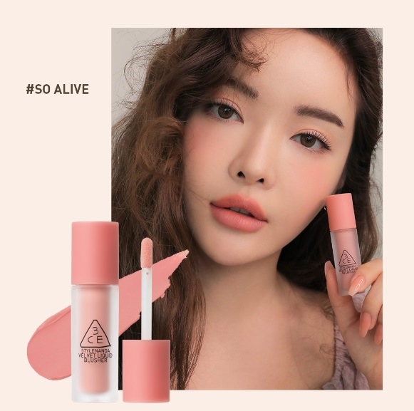 MÁ HỒNG KEM 3CE STYLENANDA VELVET LIQUID BLUSHER