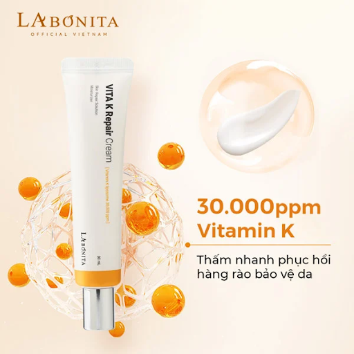 KEM DƯỠNG PHỤC HỒI DA LA BONITA VITA K REPAIR CREAM