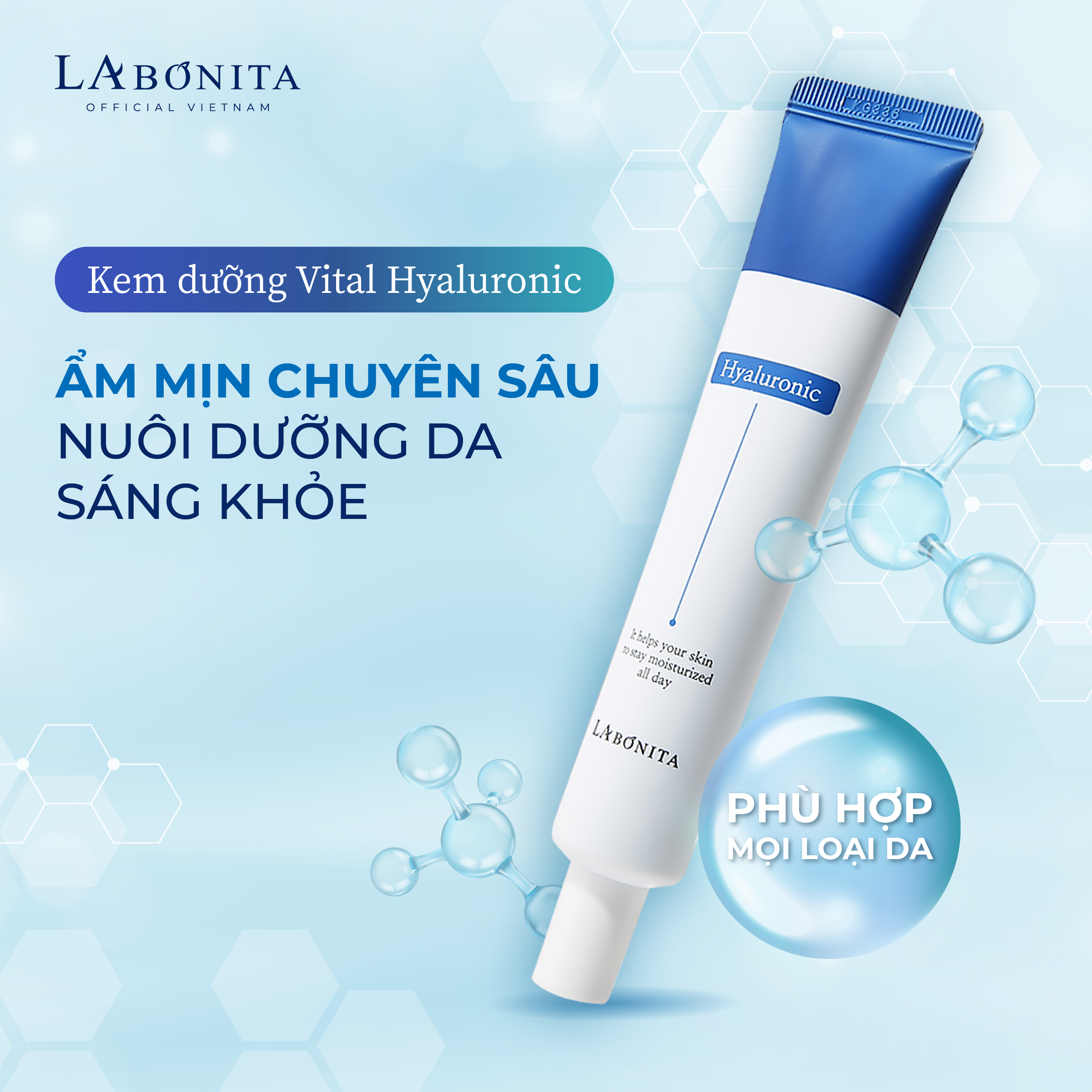 kem dưỡng LA BONITA ITAL HYALURNIC ACID CREAM