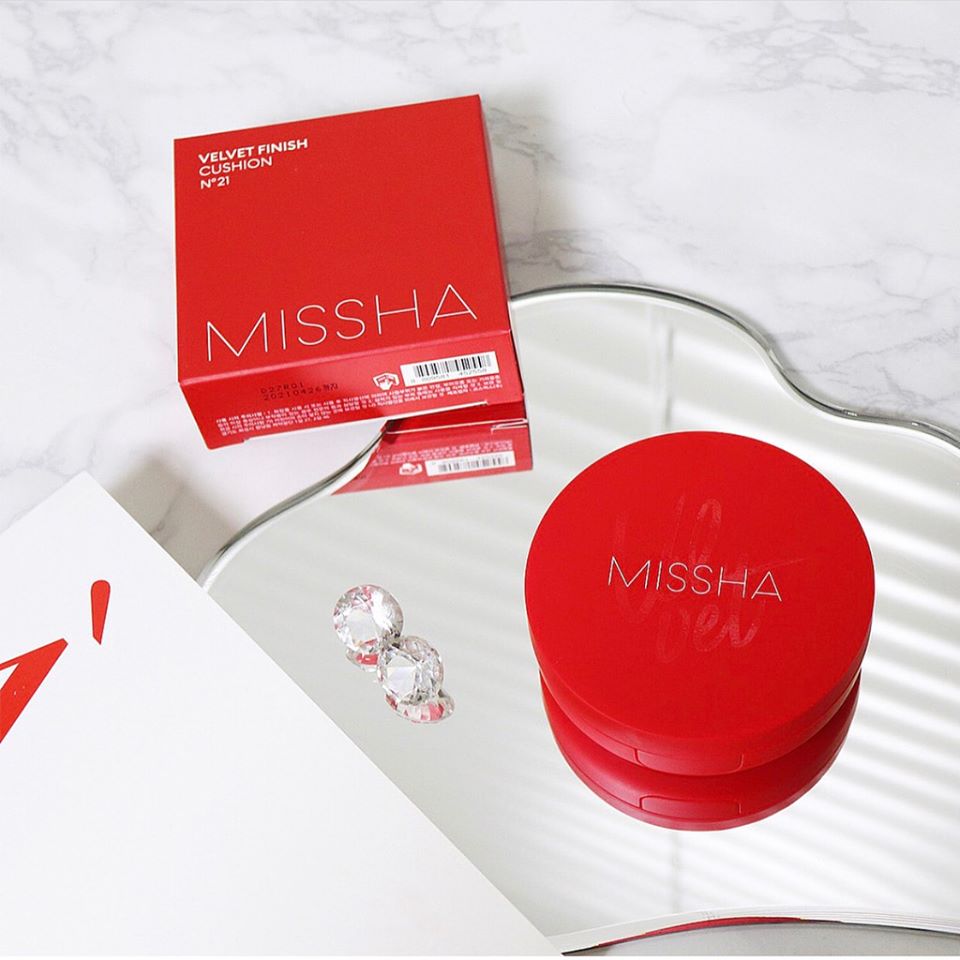 PHẤN NƯỚC MISSHA VELVET FINISH CUSHION HÀN 15G - ĐỎ