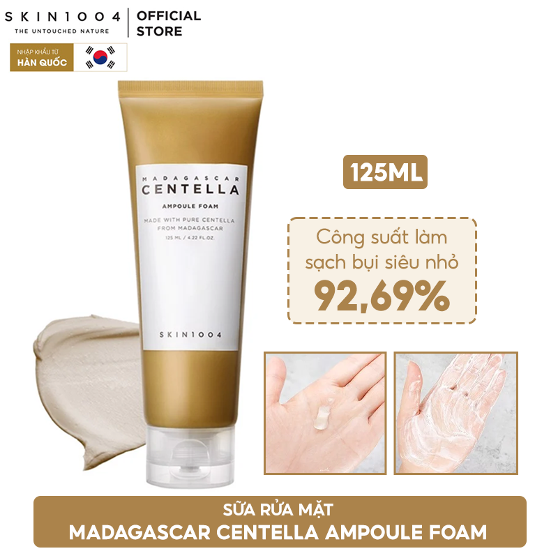 SỮA RỬA MẶT MADAGASCAR CENTELLA SKIN1004 RAU MÁ