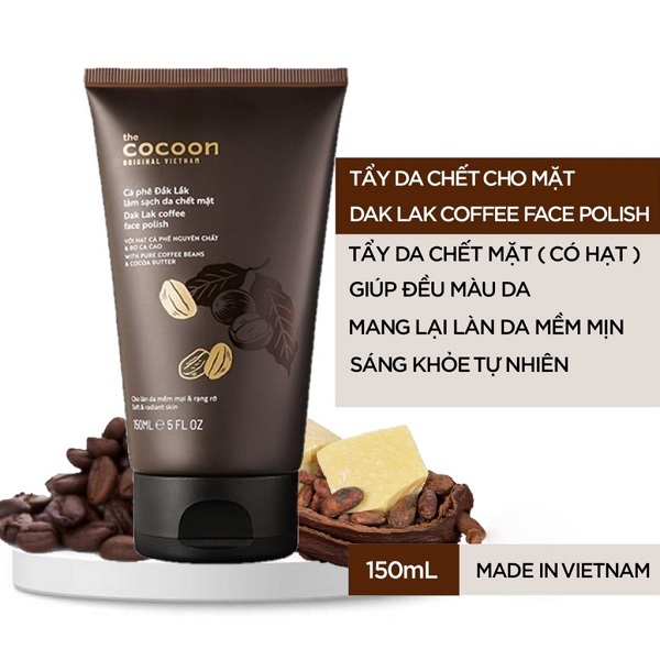 Tẩy da chết Mặt Cocoon dạng tuýp 150ml