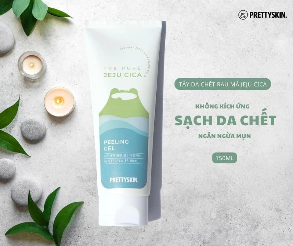 TẨY DA CHẾT PRETTYSKIN JEJU RAU MÁ