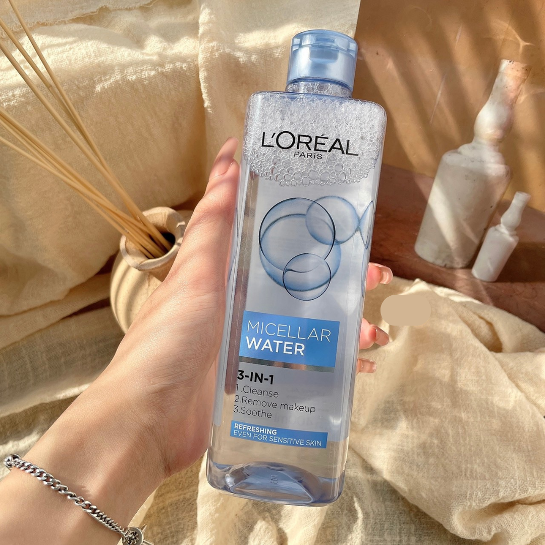 L'Oréal Paris Micellar Water 3-in-1 Refreshing Even For Sensitive Skin (Xanh dương nhạt)