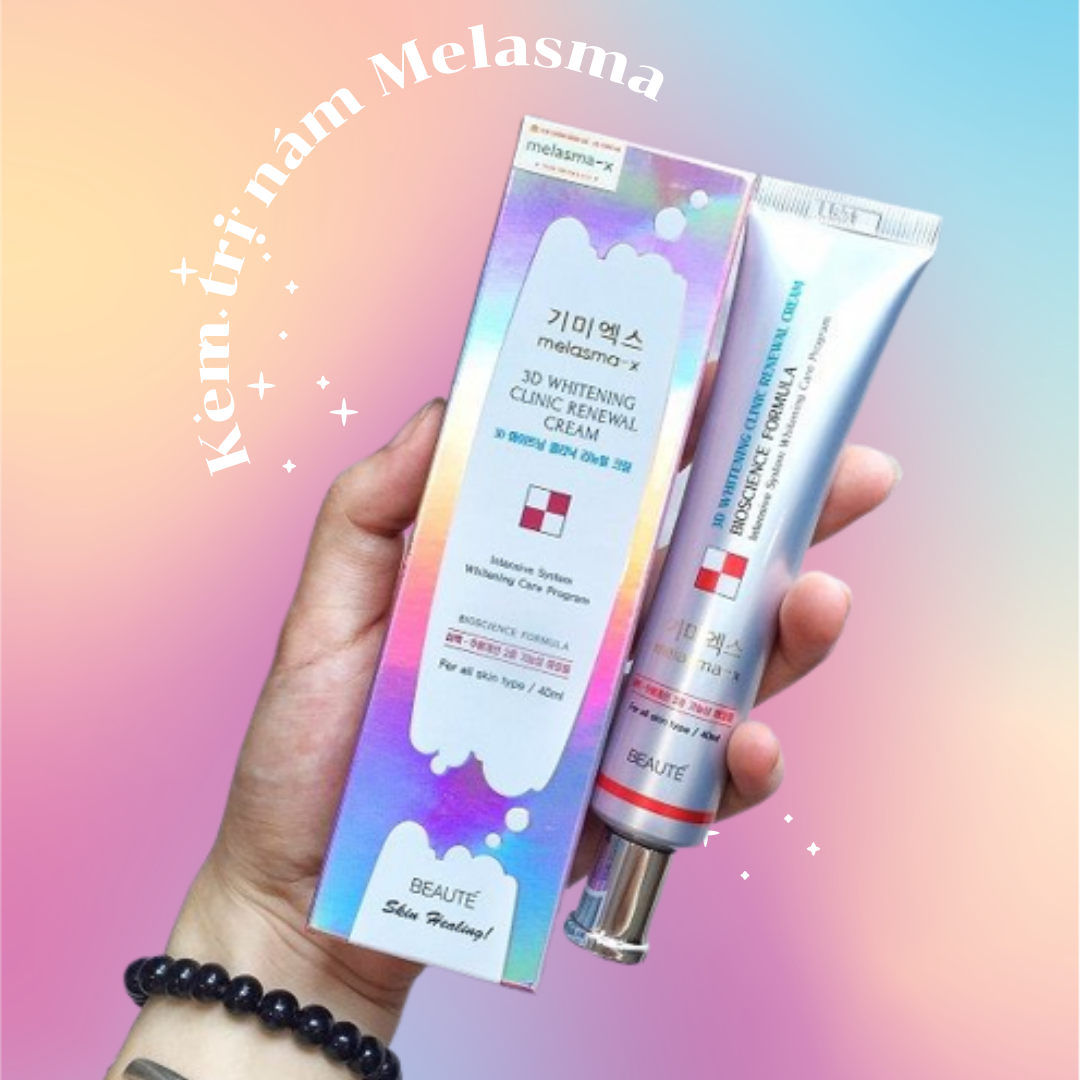 KEM NÁM MELASMA 3D WHITE VỎ HỒNG