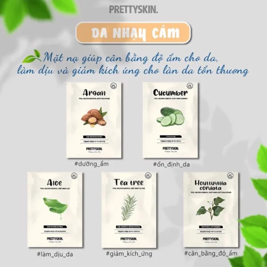 Mặt nạ PrettySkin da nhạy cảm