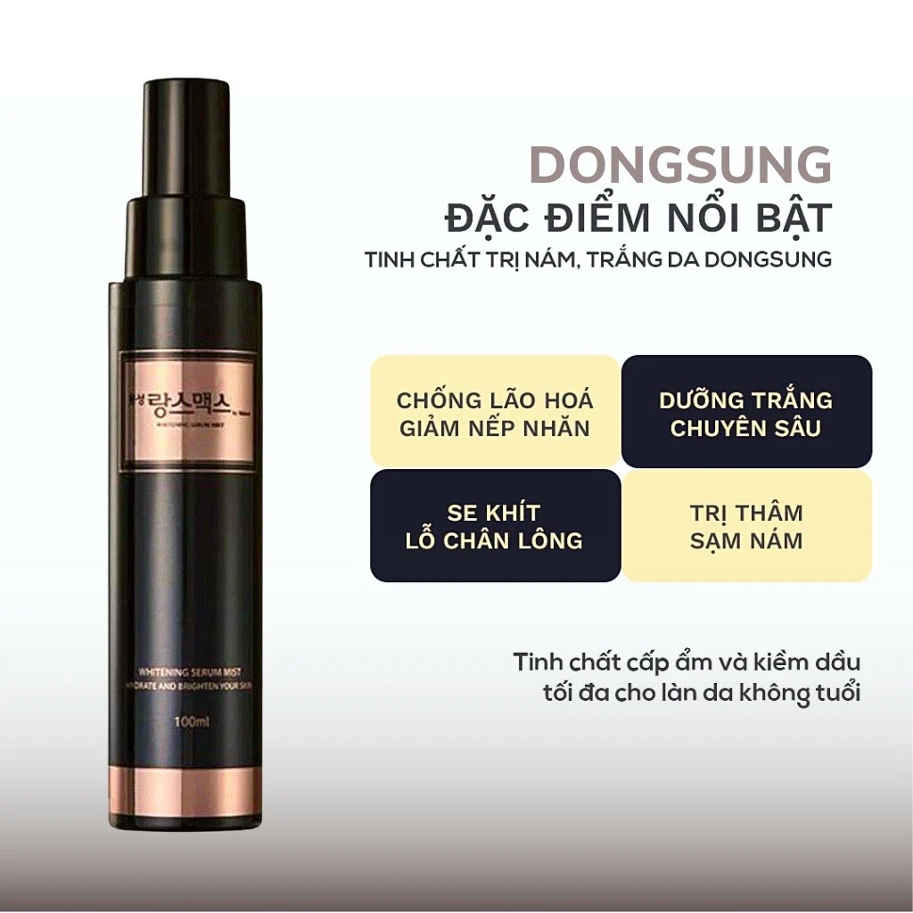 TINH CHẤT TRẮNG DA TRỊ NÁM DONGSUNG WHITENING SERUM MIST 100ML