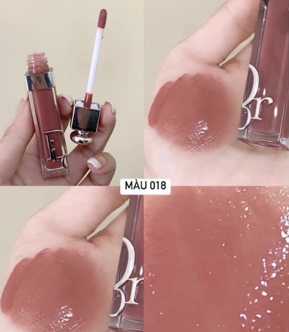 son kem DIOR addict Lip Maximizer 018 hồng hạt dẻ