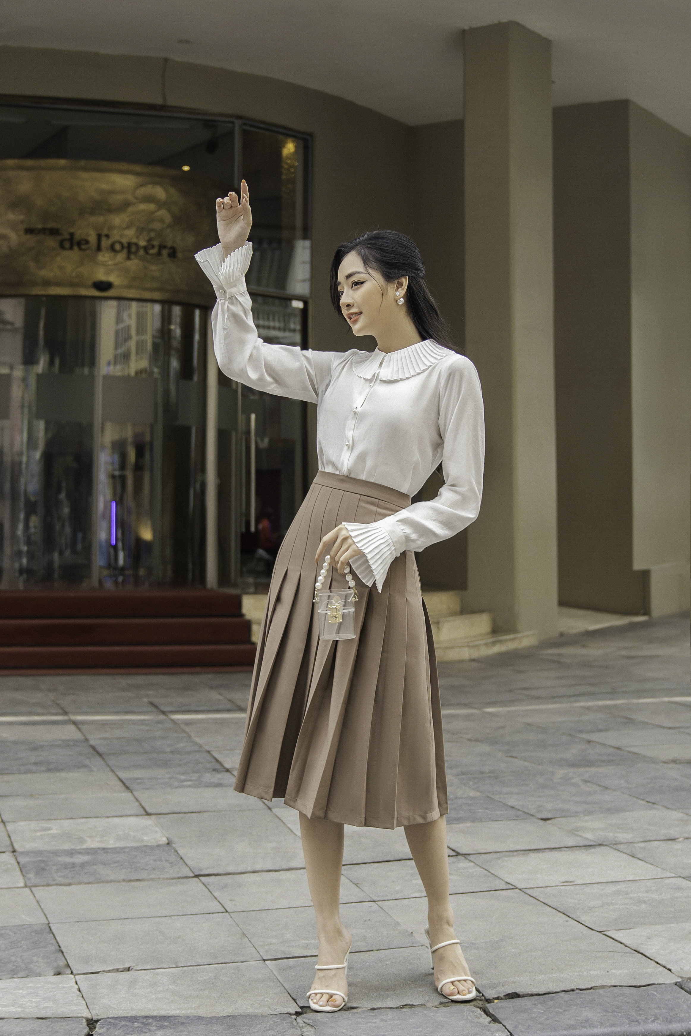Chân váy dáng dài xếp ly | Shopee Việt Nam
